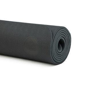Yogamatte Lotus Pro Mat 6mm schwarz/silbergrau