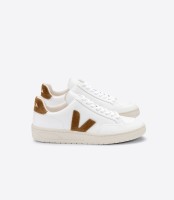 Veja Damen Schuhe V-12 Leather extra white camel