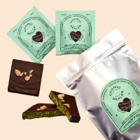 Cosmic Dealer Schokolade - Cashew & Matcha with 75% Dark raw chocolate 20g