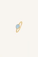 by bar Ring Minimal light blue