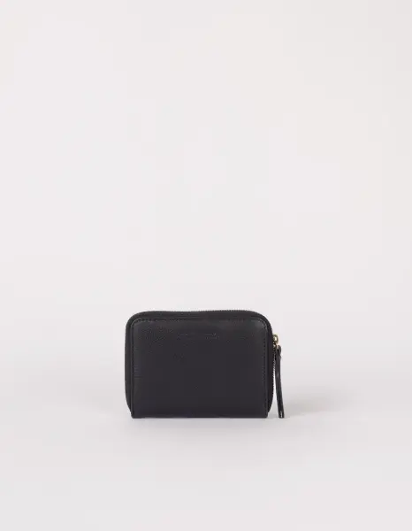 O My Bag Geldbörse Robbie Wallet Black Soft Grain Leather
