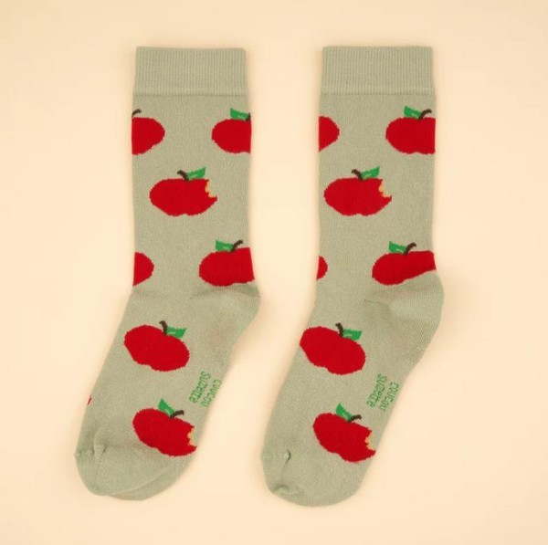 Coucou Suzette Unisex Socken Apfel