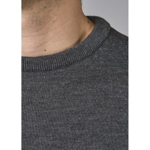Klitmoller Collective Herren Pullover Merino Mens Basic anthracite