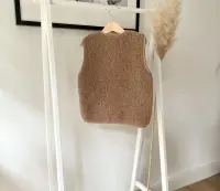 Alwero UNISEX Woll Weste TYB tan