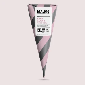 Malmö Schokolade Cones 90g Raspberry & Liquorice