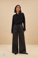 by bar Damen Bluse Lincy jet black