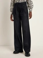 Lanius Damen Hose Marlenehose OCS schwarz