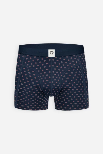A-dam Herren Boxershort Paisley navy