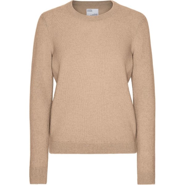 Colorful Standard Damen Pullover Classic Merino Wool Crew Honey Beige