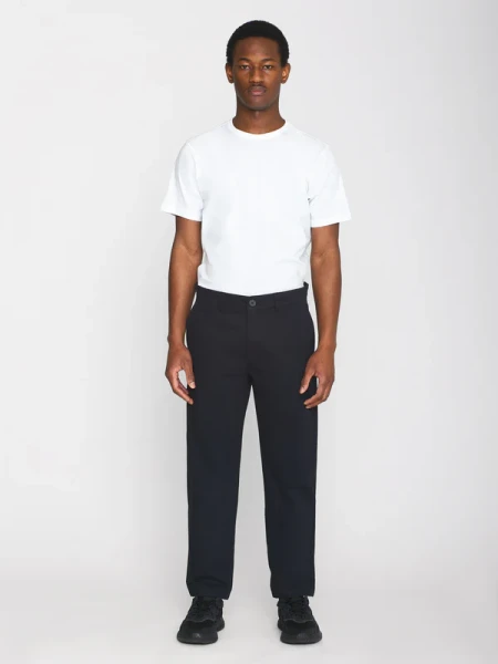Knowledgecotton Herren Hose Chino Chuck 1070053 black jet