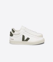 Veja Damen Schuhe Campo Leather Extra White - Kaki