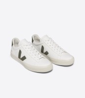 Veja Damen Schuhe Campo Leather Extra White - Kaki