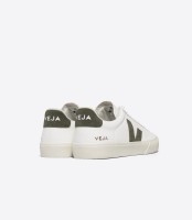 Veja Damen Schuhe Campo Leather Extra White - Kaki