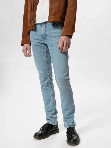 Nudie Jeans Herren Hose Lean Dean Blue Noise