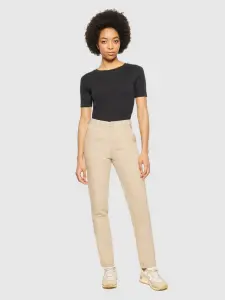 KnowledgeCotton Damen T-Shirt Rib T-Shirt 2010014 black jet