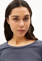 Armedangels Damen Longsleeve Jaaleaa moonlight gray