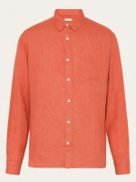 KnowledgeCotton Herren Hemd Leinen 1090011 langoustino
