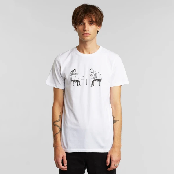 Dedicated Herren T-Shirt Stockholm Phoney Date white