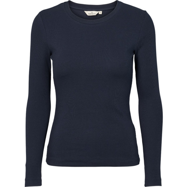Basic Apparel Damen Longsleeve Ludmilla Sky Captain