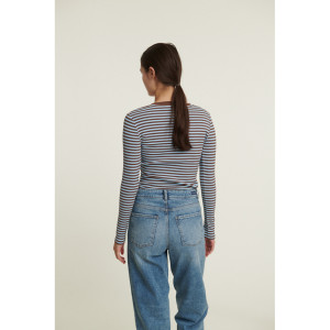 Basic Apparel Damen Longsleeve Ludmilla Sky Captain