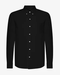 Colorful Standard Herren Hemd Organic Button Down Shirt Deep Black