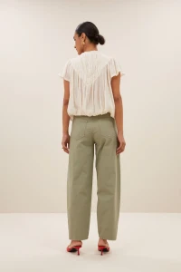 by bar Damen Hose begum poplin GD seagrass