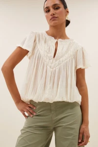 by bar Damen Hose begum poplin GD seagrass