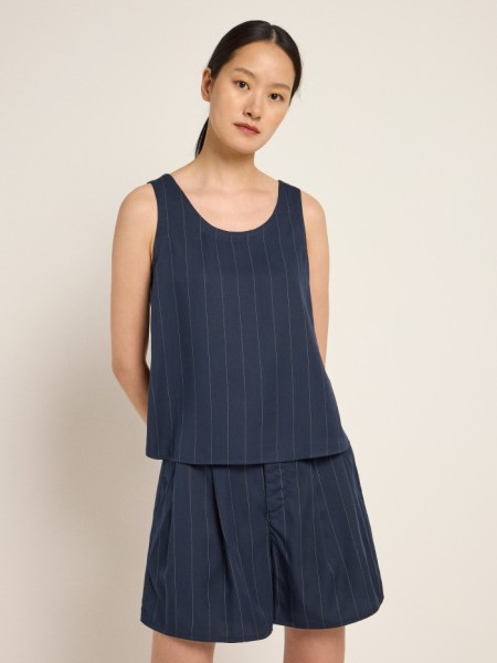 Lanius Damen Top Trägertop midnight / offwhite