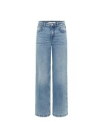 Lanius Damen Jeans High Waist Marlenejeans GOTS light blue denim