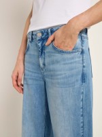 Lanius Damen Jeans High Waist Marlenejeans GOTS light blue denim