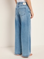 Lanius Damen Jeans High Waist Marlenejeans GOTS light blue denim