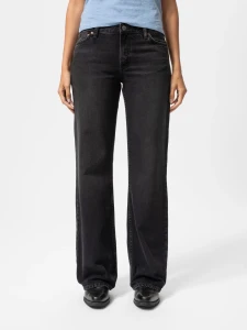 Nudie Jeans Damen Hose Wide Heidi slow black