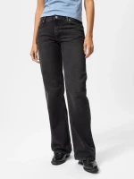 Nudie Jeans Damen Hose Wide Heidi slow black