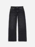 Nudie Jeans Damen Hose Wide Heidi slow black