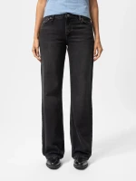 Nudie Jeans Damen Hose Wide Heidi slow black