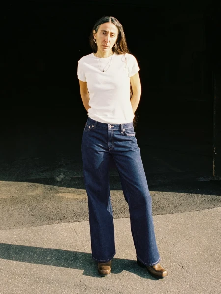 Nudie Jeans Damen Hose Wide Heidi classic blue