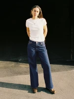 Nudie Jeans Damen Hose Wide Heidi classic blue