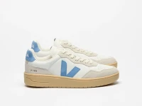Veja Damen Schuhe V-90 O.T. Leather Extra-White Aqua Natural
