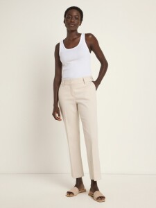 Lanius Damen Hose mit schmalem Bein OCS Chalk