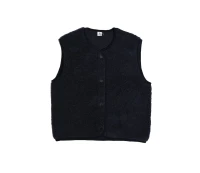 Alwero UNISEX Woll Weste TYB Deep Black