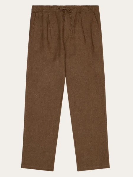 KnowledgeCotton Herren Hose Fig Leinen1070003 tuffet