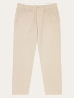 KnowledgeCotton Herren Hose FLINT organic cotton twill chino 1070091 light feather gray