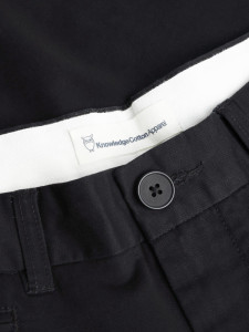 KnowledgeCotton Herren Hose FLINT organic cotton twill chino 1070091 black jet