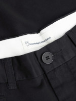 KnowledgeCotton Herren Hose FLINT organic cotton twill chino 1070091 black jet
