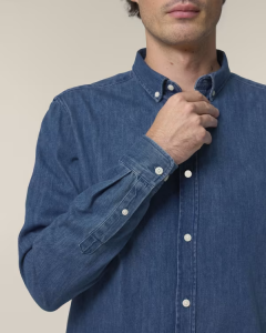 Stanley&Stella Herren Hemd Stanley Denim Mid Wash