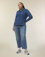 Stanley&Stella Damen Hemdbluse Stella Denim mid wash