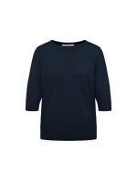 Lanius Damen Pullover Halbarmpullover GOTS midnight