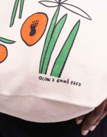 Olow Tote Bag TOTO Poppies off white