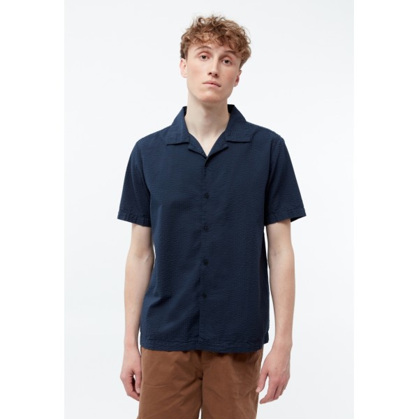 Givn Herren Hemd GB-Barik midnight blue structured