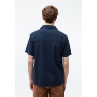 Givn Herren Hemd GB-Barik midnight blue structured